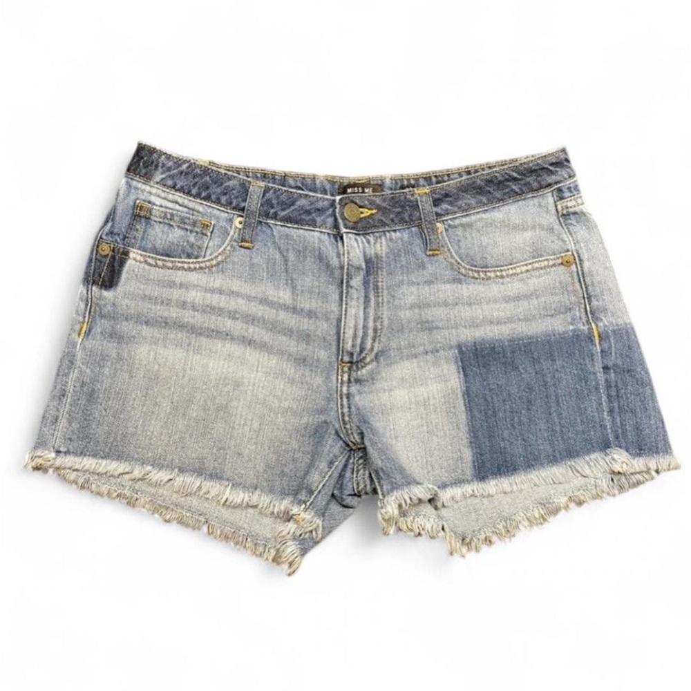 Miss Me Distress Hobo/Hippie Style Denim Shorts, 29